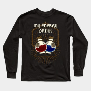 My Energy Drink - Health and Mana Potion Long Sleeve T-Shirt